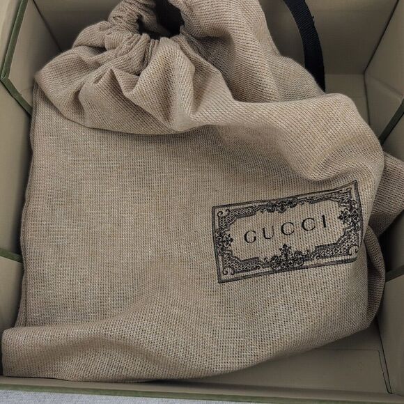 NWT LADIES GUCCI BELT GG MARMONT MONOGRAM LEATHER BLUE PRINT SIZE 110. A52 - Picture 6 of 6